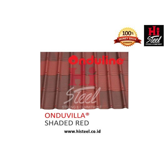 Atap Onduvila Shaded Red 106cm X 40cm