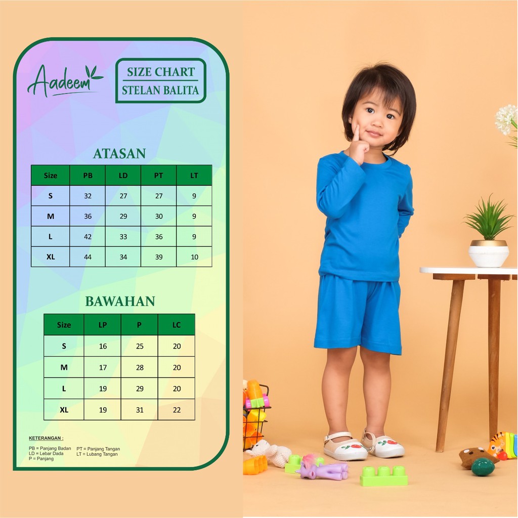 Kaos Anak Aadeem Cotton Bamboo