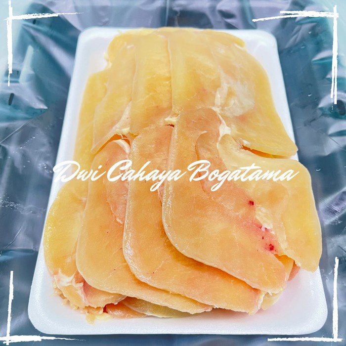 

Slice dada ayam iris tipis tanpa tulang tanpa kulit 1kg