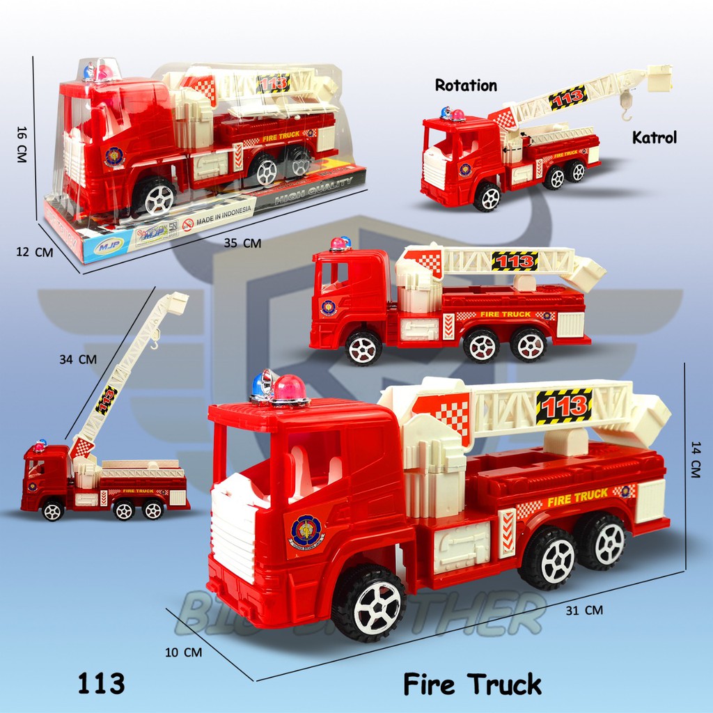 MURAH 113-1 8168CE Damkar Mainan Anak Mobil Mobilan Pemadam Kebakaran Fire Truck Cement Semen Molen Besar BIGBROTHER