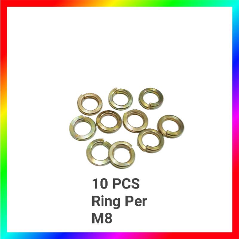 10 PCS RING PER BAUT M8