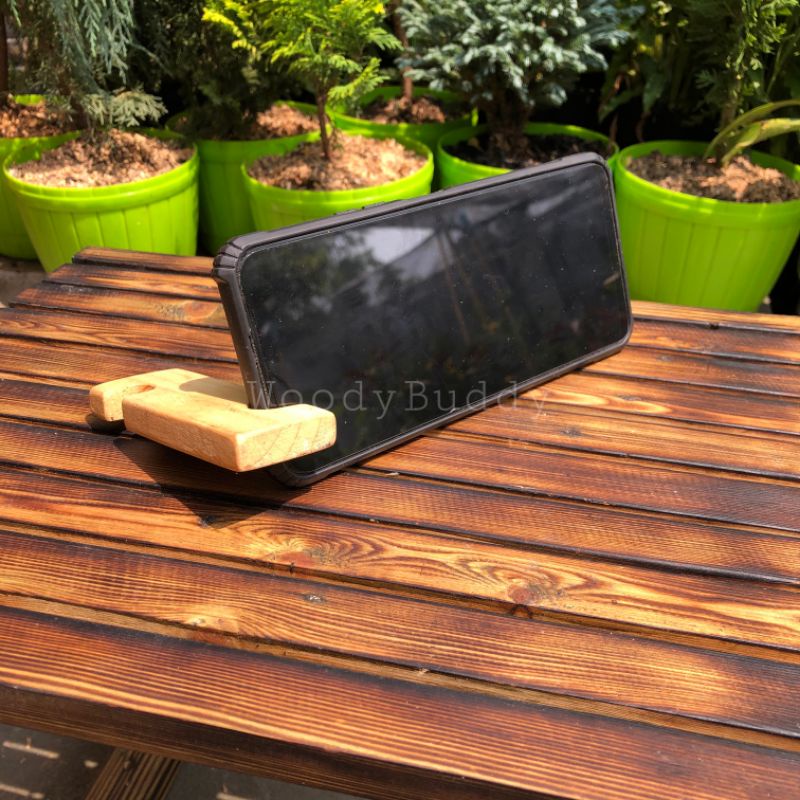 Stand Handphone Holder Kayu Jati Belanda