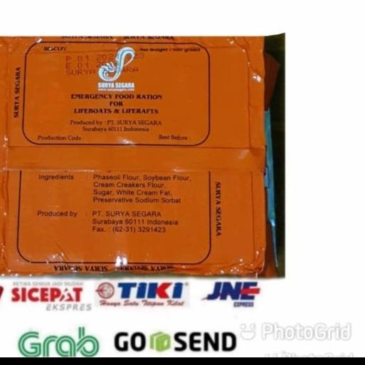 ☋ Ration Food Surya Segara | Makanan Darurat di sekoci & Rakit Penolong ☜