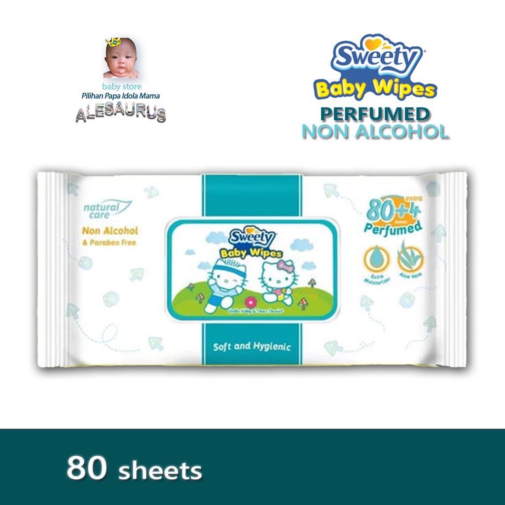 Tisu Basah Sweety Baby Wipes Tissue Basah Perfumed / Tissu Sweety
