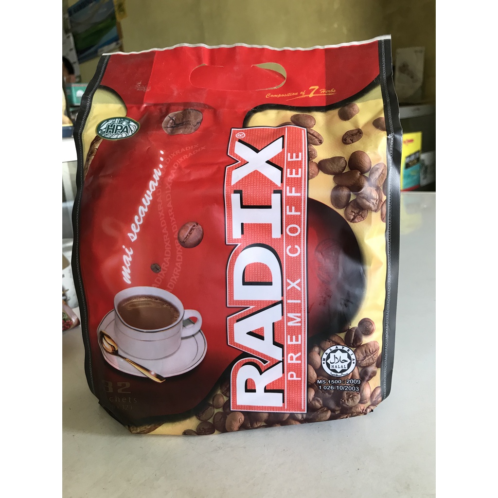 

Kopi Radix Pracampuran | Kopi Radix Kopi Instant Herbal isi 32 Bungkus |