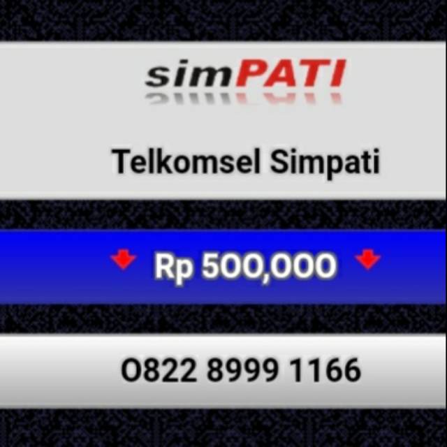 NOMOR CANTIK SIMPATI 0822 8999 1166