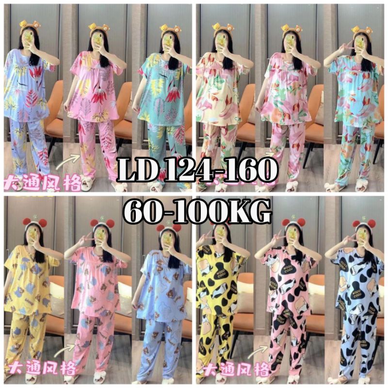 Baju Tidur Wanita Setelan jumbo import murah/fashion wanita import C11-T