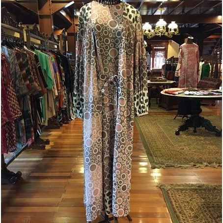 Frea Dress Ceruti by Dian Pelangi TERBARU Busana Muslim Gaun Batik Wanita Pesta Pernikahan Kondangan