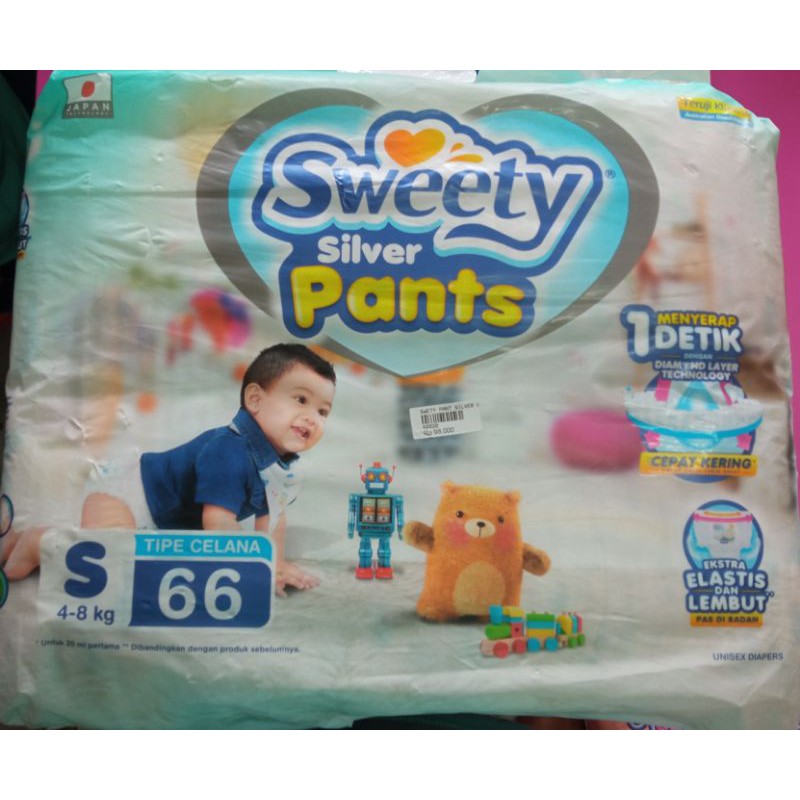 POPOK SWEETY PANTS SILVER S ISI 66