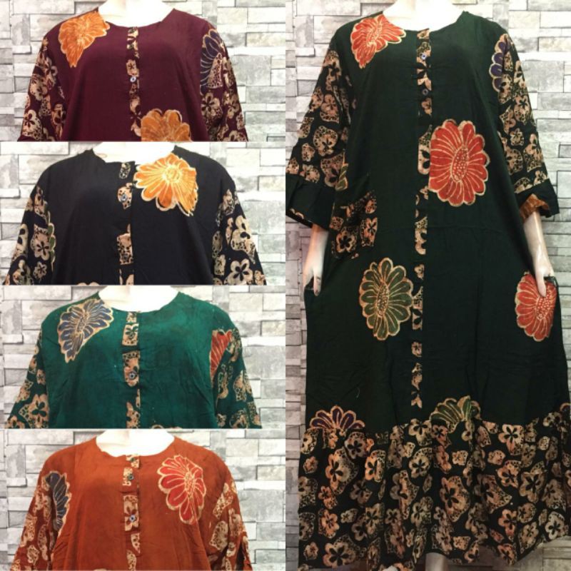 JUMBO SEKDRESS MARINA | BATIK PEKALONGAN | Shopee Indonesia