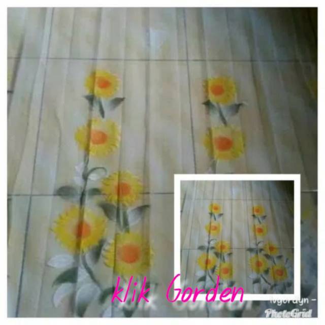 Gorden vitrase matahari orange gorden jendela murah gorden dalaman gorden polos gorden motif L 200 c