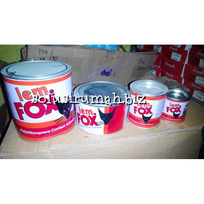 

LEM KUNING 70G FOX merah kaleng 100CC 70 gram 70 g 100 cc adhesive