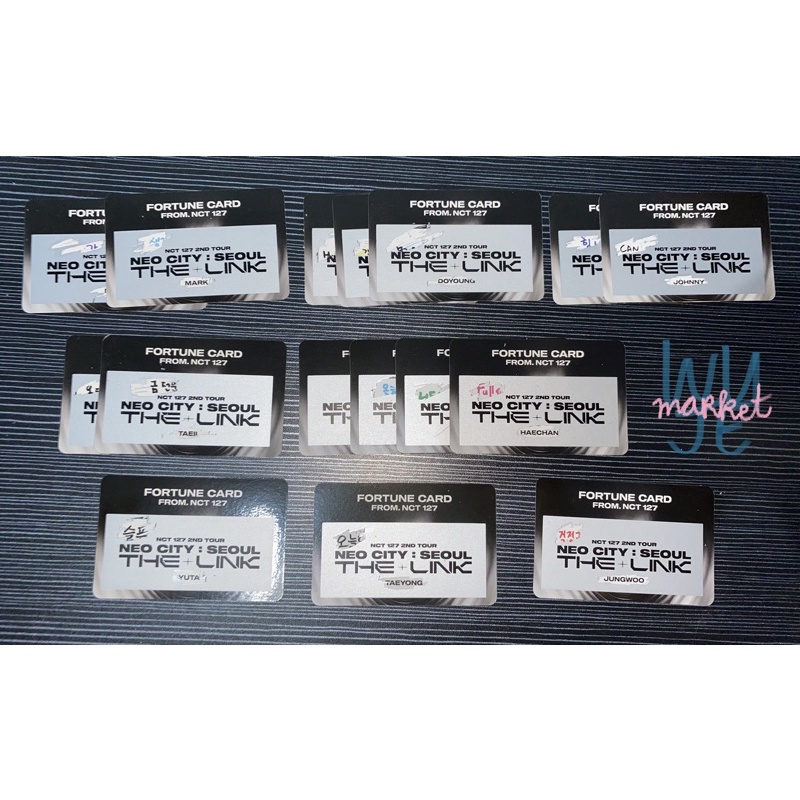 wts unsealed md fortune scratch nct127 the link fortune card nct 127 cards taeil johnny taeyong yuta