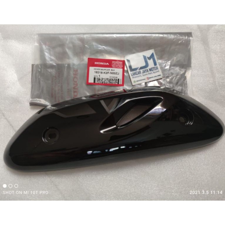 New Scoopy eSP LED 2021 Tutup Safety Pelindung Knalpot Hitam ORI HONDA AHM