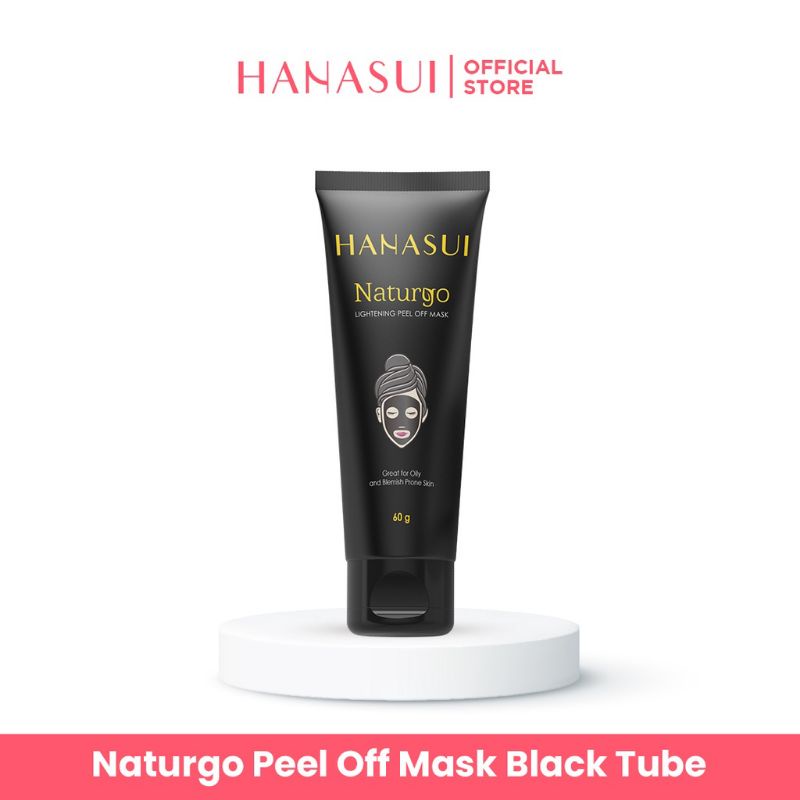 HANASUI NATURGO PEEL OFF MASK BLACK - TUBE