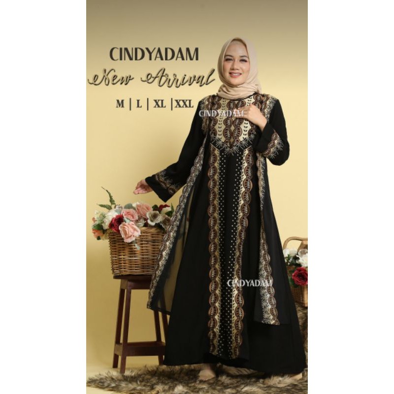 GAMIS TURKI // GAMIS ABAYA HITAM FULL BORDIR // GAMIS ABAYA // GAMIS PESTA