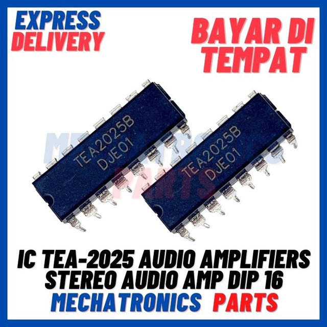 [ICS-9032] IC TEA-2025 TEA2025 AUDIO AMPLIFIERS STEREO AUDIO AMP DIP 16