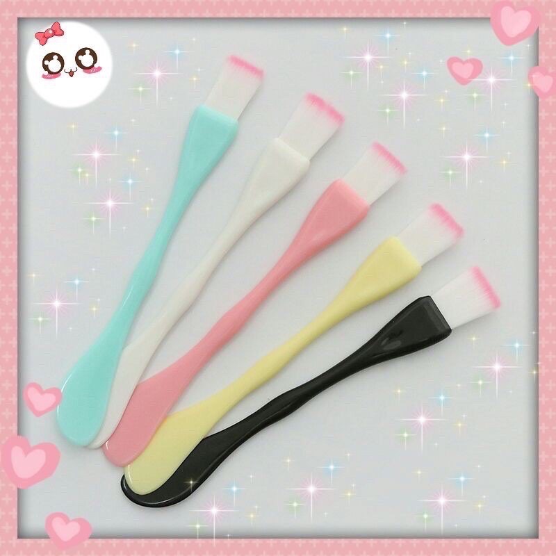 ✿ELYSABETHME✿ a͓̽k͓̽s͓̽e͓̽s͓̽o͓̽r͓̽i͓̽s͓̽ kuas spatula 2in1 untuk oles masker dan pengaduk mask organik bubuk