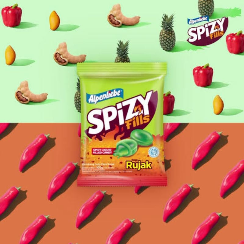 Spizy fills / permen rasa rujak / alpenliebe rujak