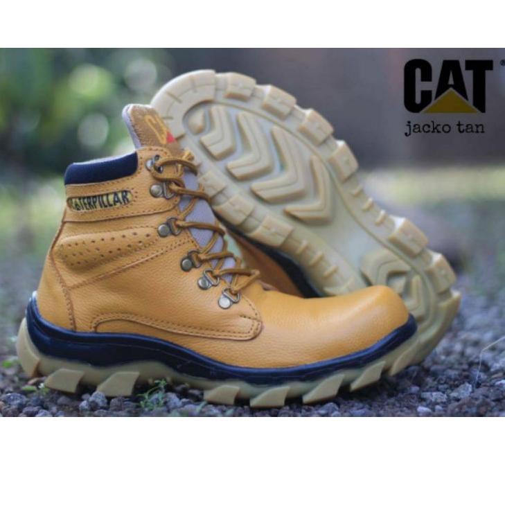 Bagus Dipakai.. 100% ORIGINAL CATERPILLAR SEPATU SAFETY KULIT KERJA PRIA MURAH  LAPANGAN DINAS