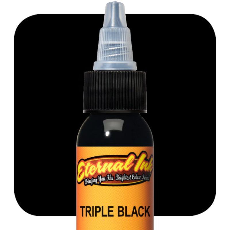 Tinta Tattoo Eternal Triple Black Original Made In USA