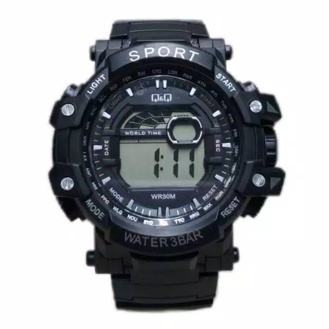 Jam Tangan Pria Strap Rubber Sporty Q&amp;Q Digital  QQ002