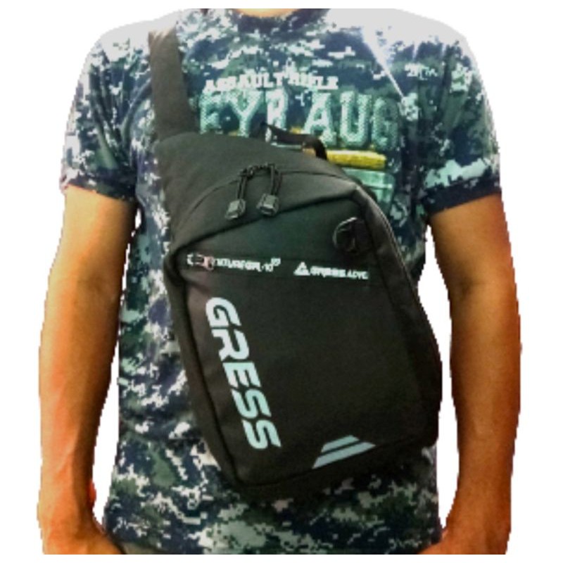 tas selempang slingbag - sling bag waist bag gress adventure outdoor