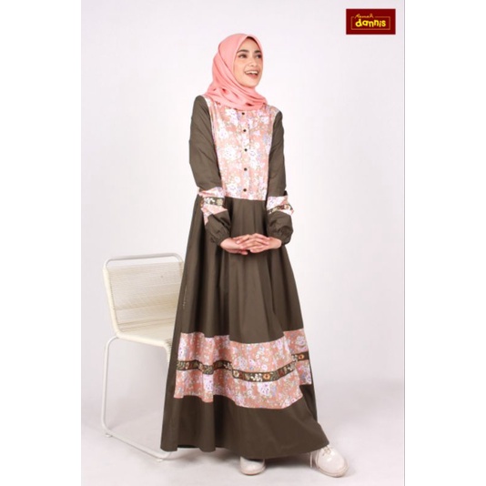 Abaya Dannis Terbaru A220101 Gamis Dress Fashion Muslim Jubah