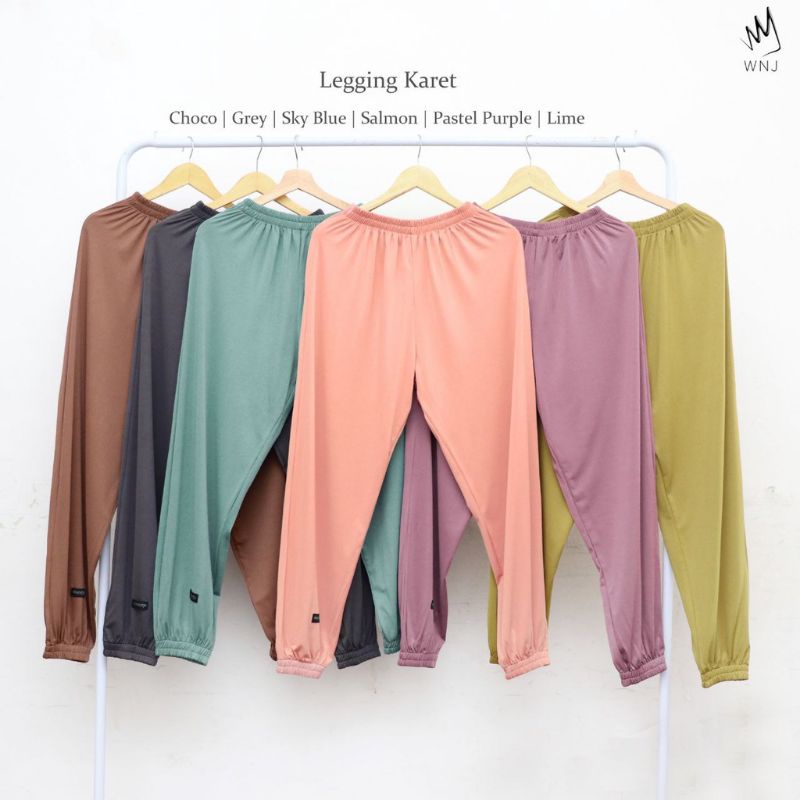 Legging gamis polos panjang fit to Jumbo premium wanoja