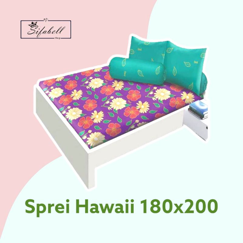 Sprei Hawaii King Size 180x200 Motif Minimalis Seprai Terlengkap