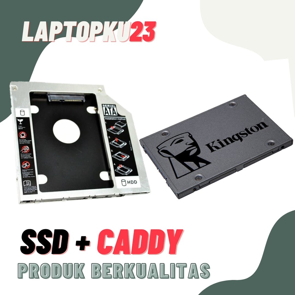 SSD KINGSTON A400 120GB SATA3 SSD 2.5&quot; + CADDY