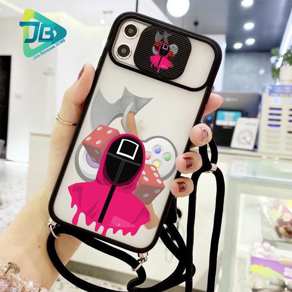 SOFTCASE SLINGCASE SLIDE PELINDUNG KAMERA SQUID GAME SAMSUNG OPPO VIVO REALME IPHONE XIAOMI ALL TYPE JB5151