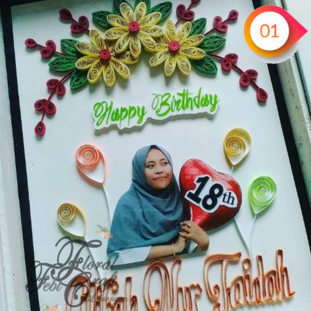 

KADO BIRTHDAY / KADO ULANG TAHUN / KADO 3D / KADO UNIK / KADO MURAH /QUILING PAPER BIRTDAY