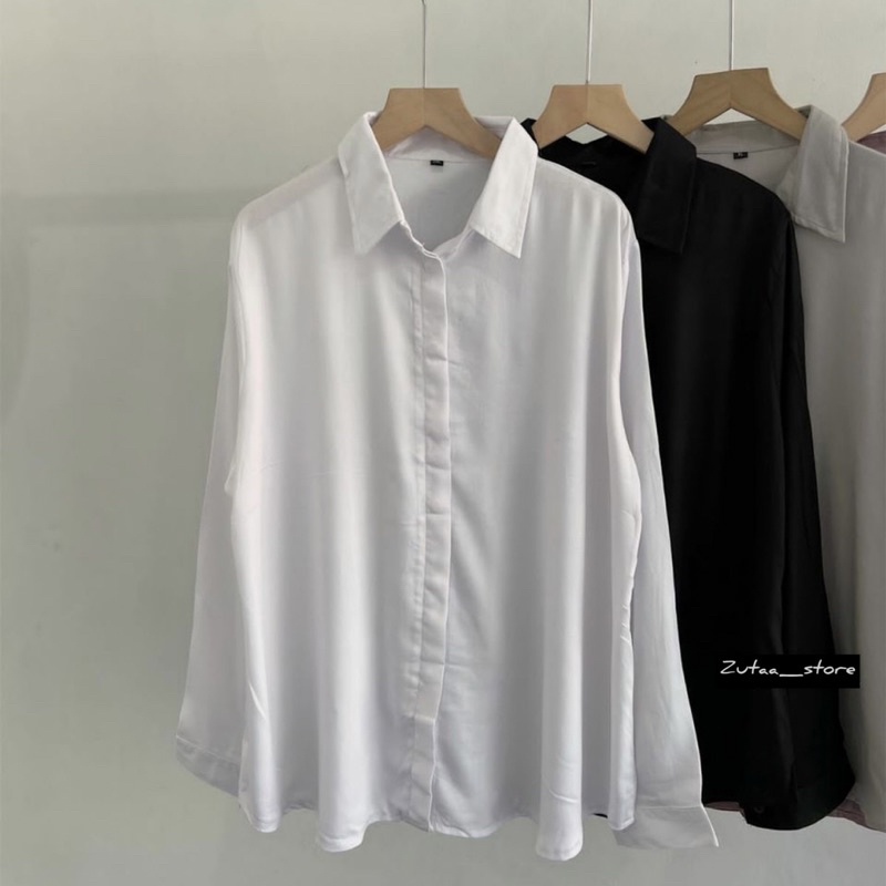 KEMEJA PAMELA SHIRT OVERSIZE // KEMEJA BASIC PREMIUM