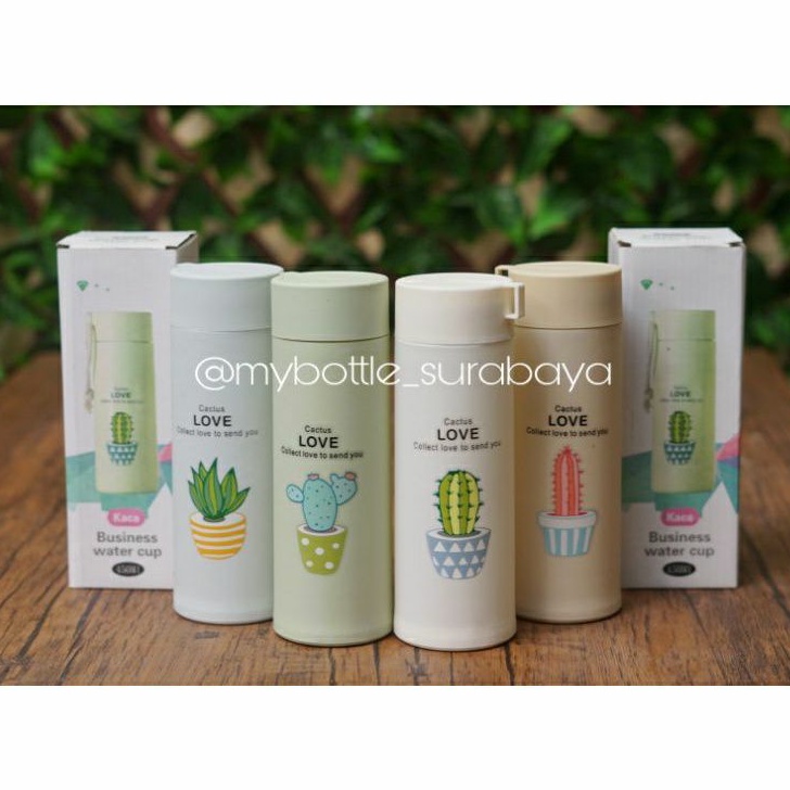 botol kaktus kaca pakai box,tumbler kaktus kaca pakai box,souvenir nikah
