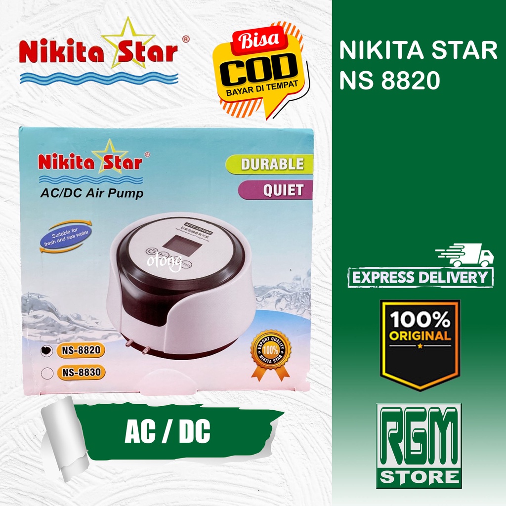 NIKITA STAR NS 8820 NS8820 AERATOR ACDC AC DC PORTABLE AIRPUMP