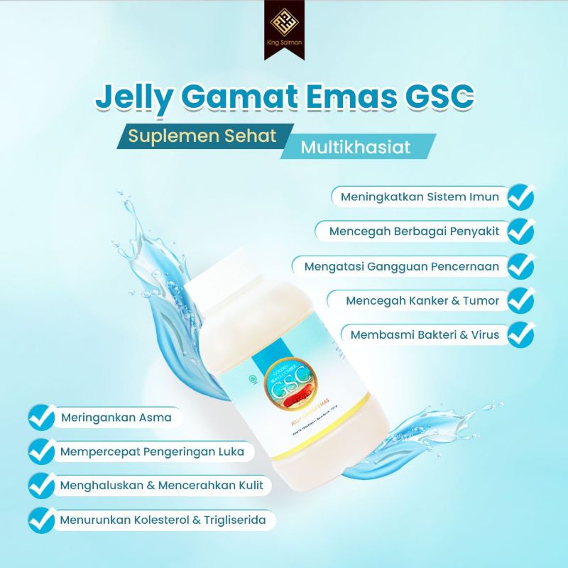 Gamat Jelly Emas GSC Jelly Gamat Emas GSC Golden Sea Cucumber Gamat Jeli GSC Jeli Gamat GSC 350 gram