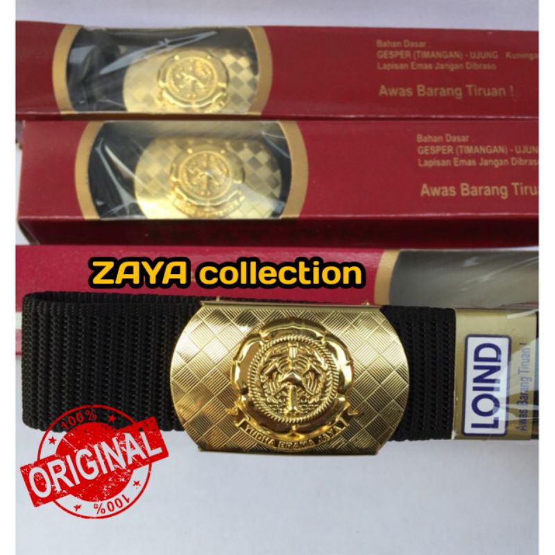 Sabuk LOIND Pemadam/Damkar Motif Catur Jepit 2. ORIGINAL