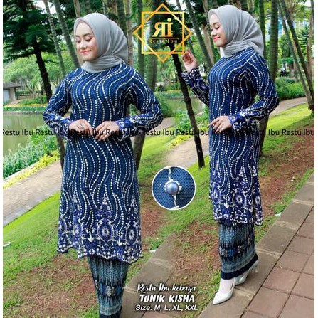 set kebaya tunik kisha berkualitas