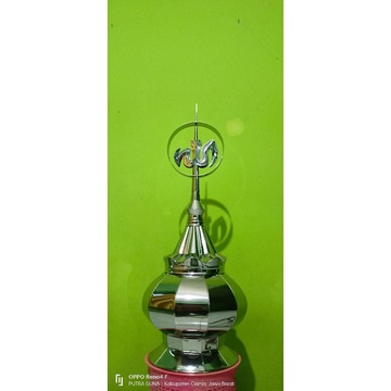 Kubah Stainless Steel ukuran kecil (40cm) Masjid/Mushola/Gapura