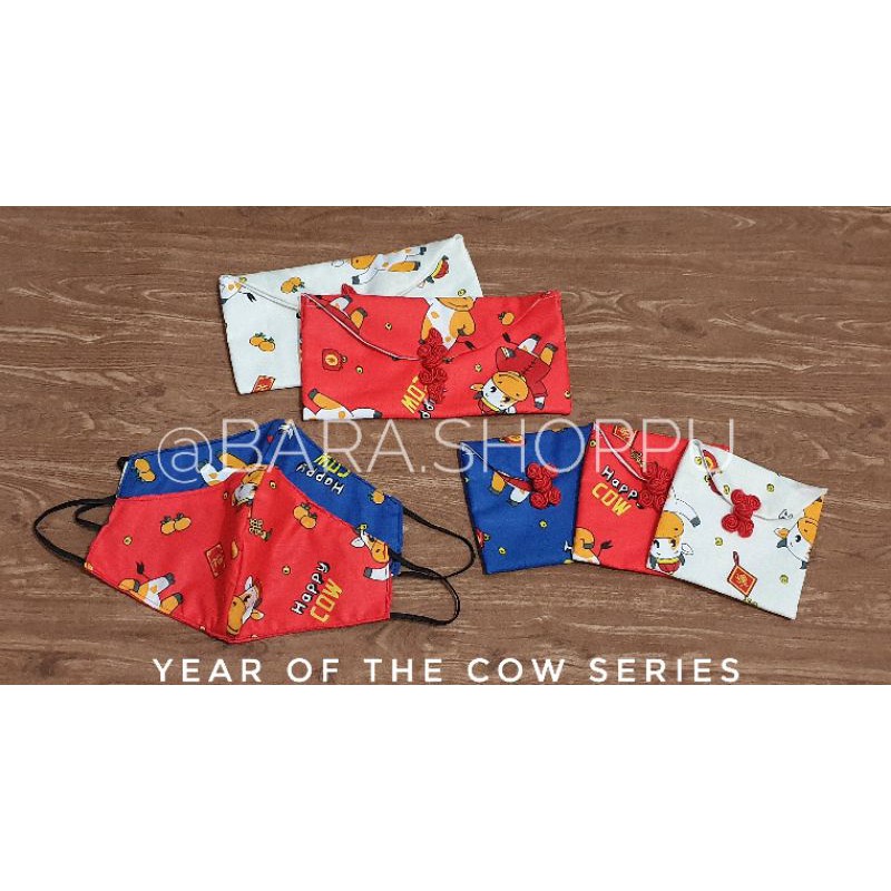 

Masker Xin Jia 2021 / Chinese New Year / Angpao Imlek 2021 Year of the Cow