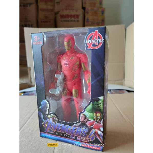 2161  MAINAN ROBOT AVENGERS 1PCS NYALA LED KEMASAN BOX / MAINAN ROBOT SUPER HERO AVANGER 4 END GAME