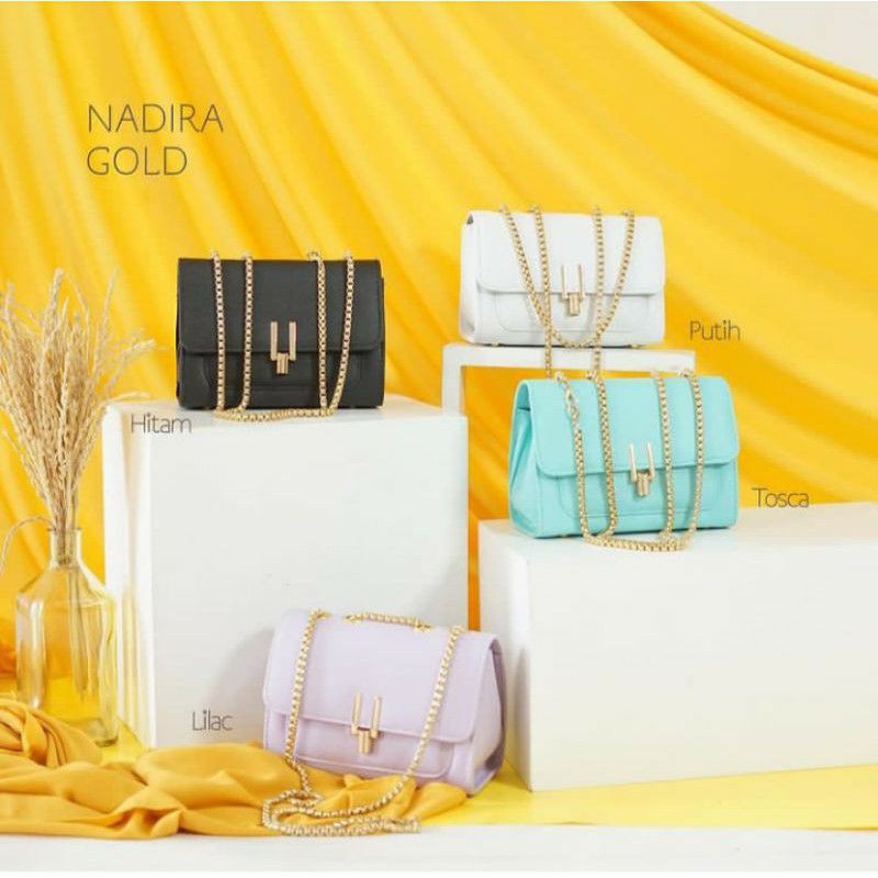 TAS WANITA NADIRA GOLD TALI RANTAI