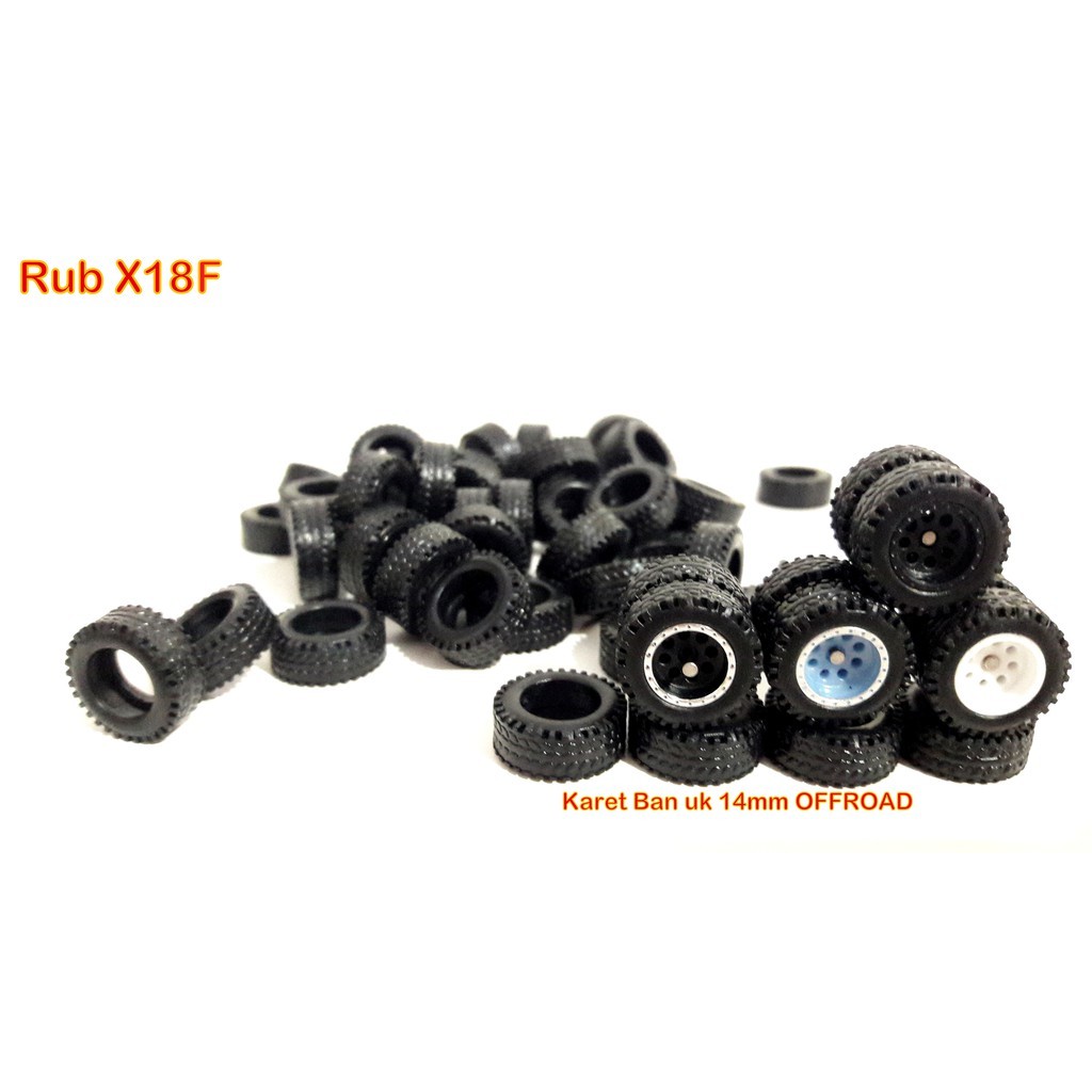 Ban Karet OFFROAD 14mm RUBBER ONLY Rubb X18F