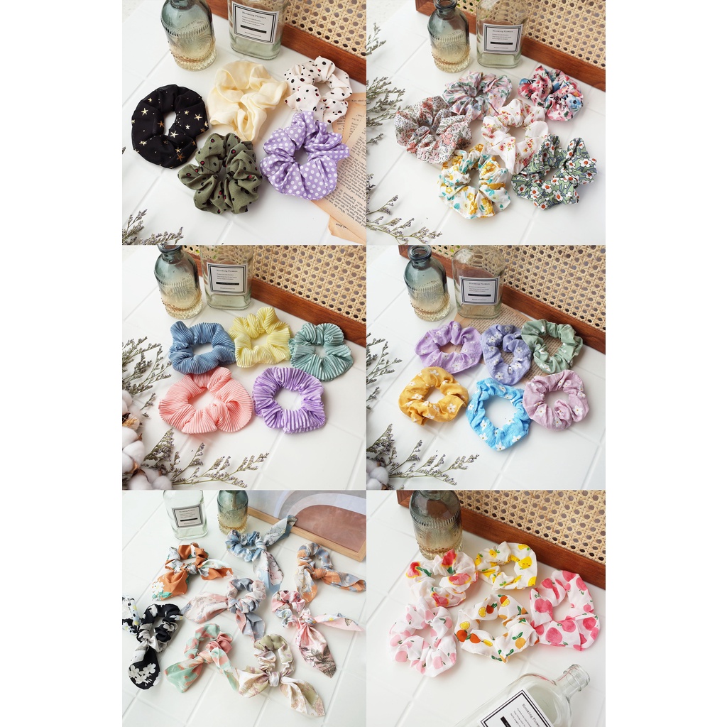 SCRUNCHIE SET / IKAT RAMBUT KOREA (IMPORT)