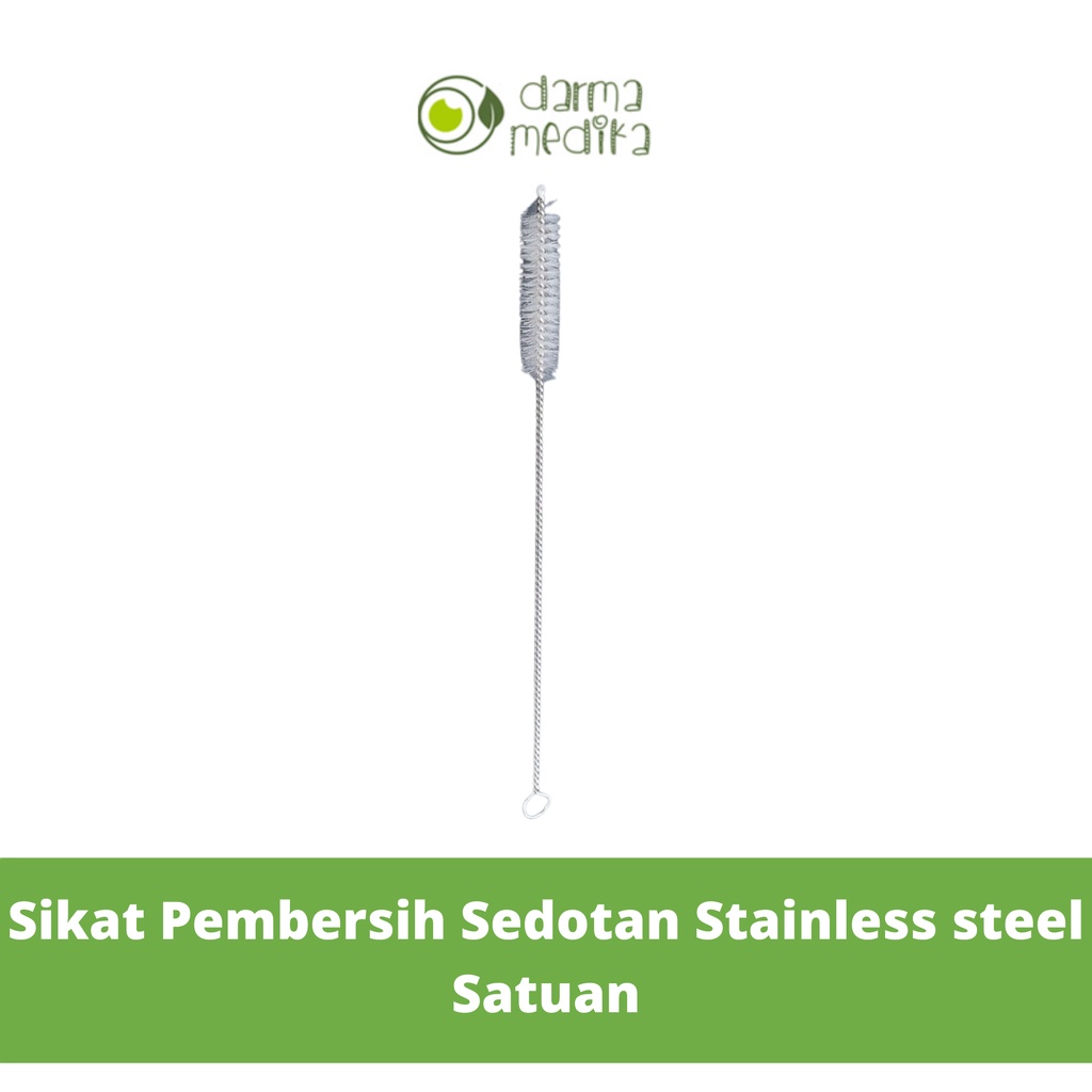 Sikat Pembersih Sedotan Stainless Steel Straw Bush Cleaner Per Piece