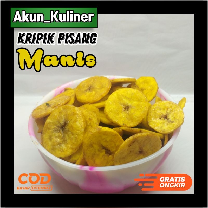 

keripik pisang manis koin dan keripik pisang manis coklat koin 1kg