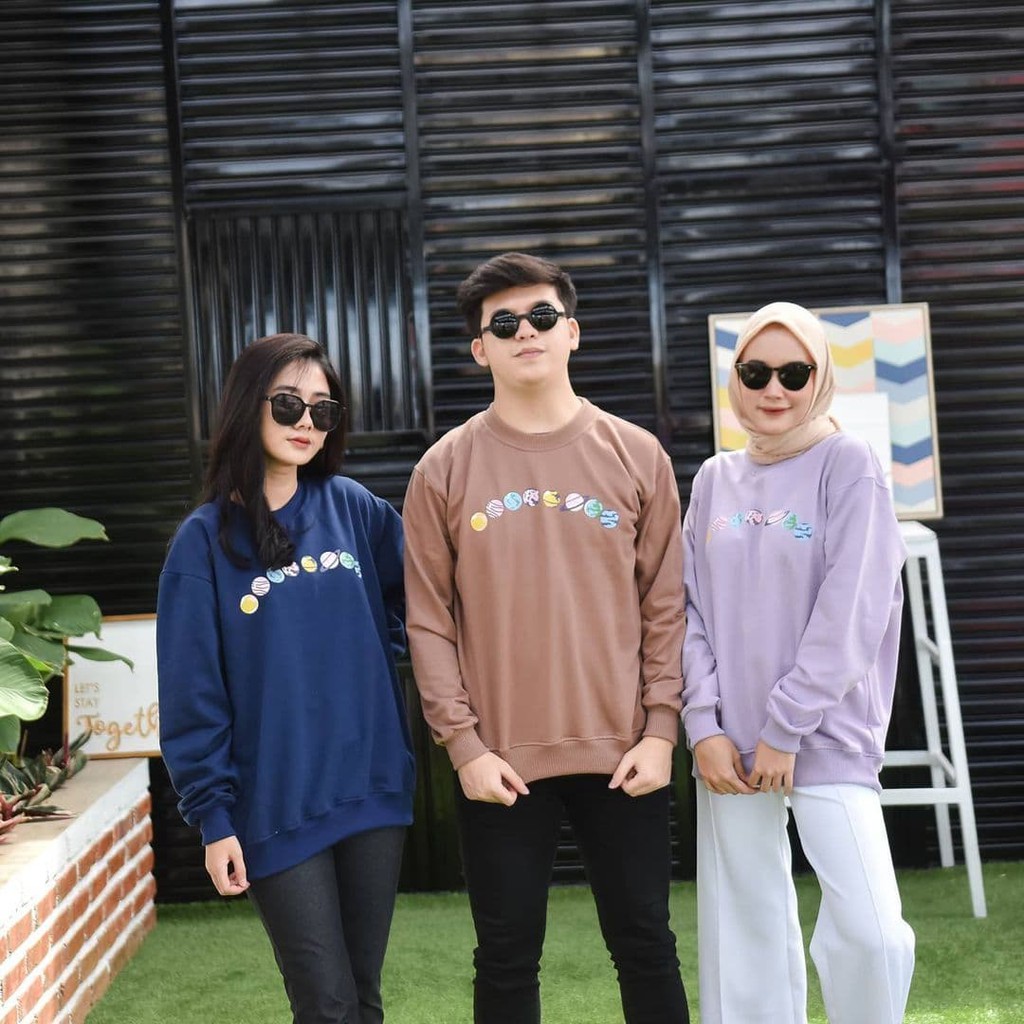Nara Grosir - Planet Street Sweater  | Fashion Terkini | Sweater Termurah
