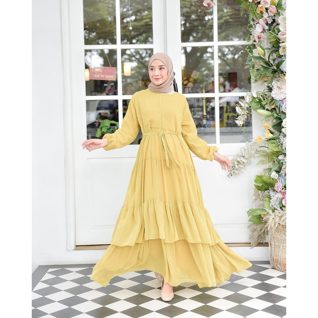 Shireen Lemon SYF02 Realpic Dress Muslim Original Wanita