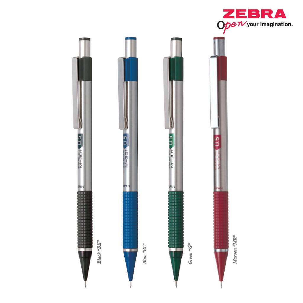

ZEBRA M-301 Pensil Mekanik 0.5mm Stainless Steel Barrel Mechanical Pencil